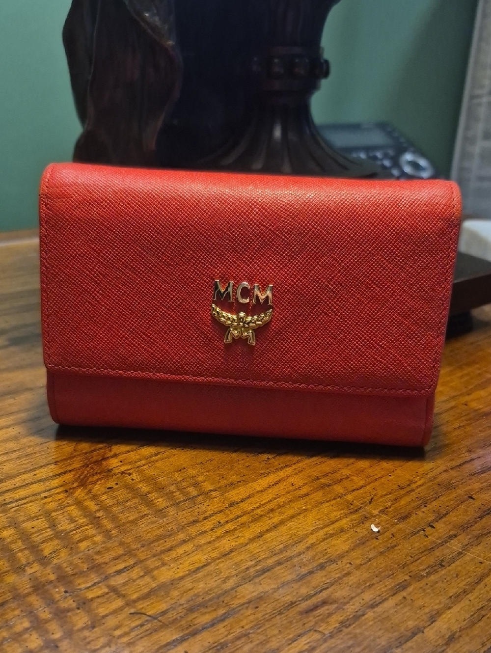 MCM Red Coral Wallet